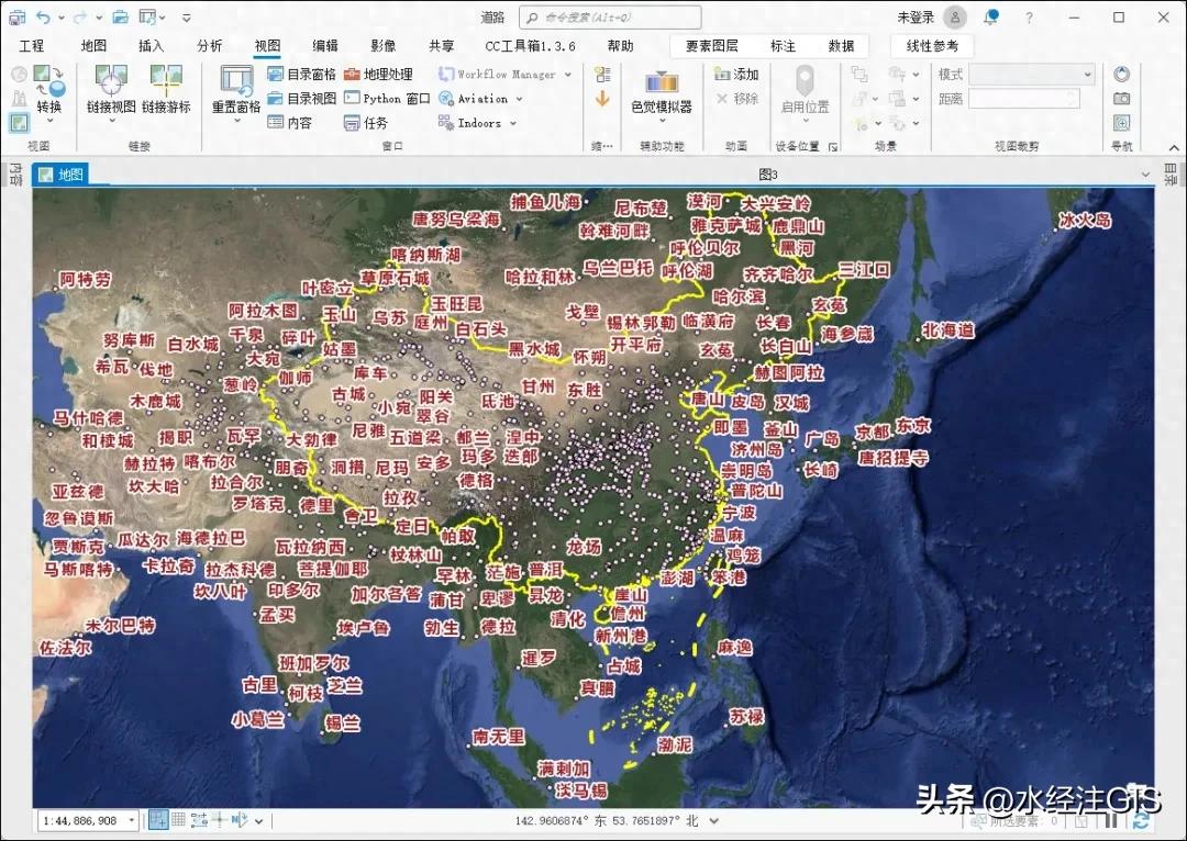 金庸小说全集下载_金庸武侠地理坐标分布_金庸小说门派地点SHP矢量数据