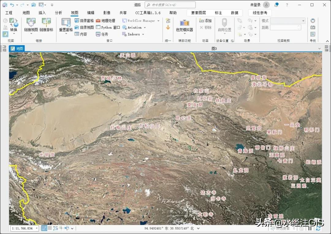 金庸小说门派地点SHP矢量数据_金庸武侠地理坐标分布_金庸小说全集下载
